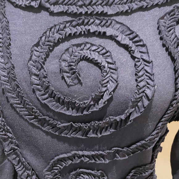 Vintage navy blue boho blouse - Picture 2 of 4